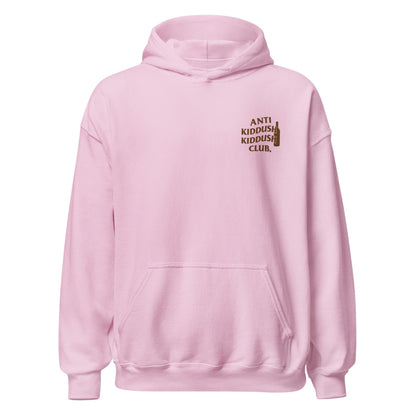 Anti-Kiddush Club Hoodie — Brown Logo (Bottle)
