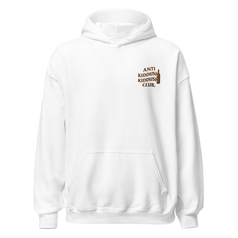 Anti-Kiddush Club Hoodie — Brown Logo (Bottle)